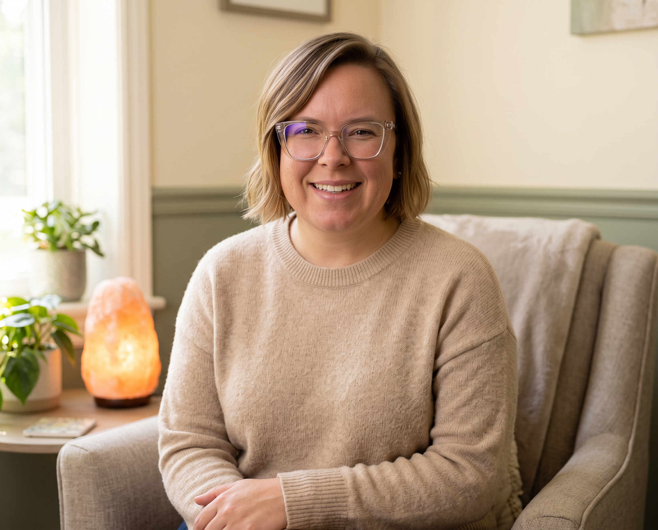 Dr. Elizabeth Polinsky in her counseling office